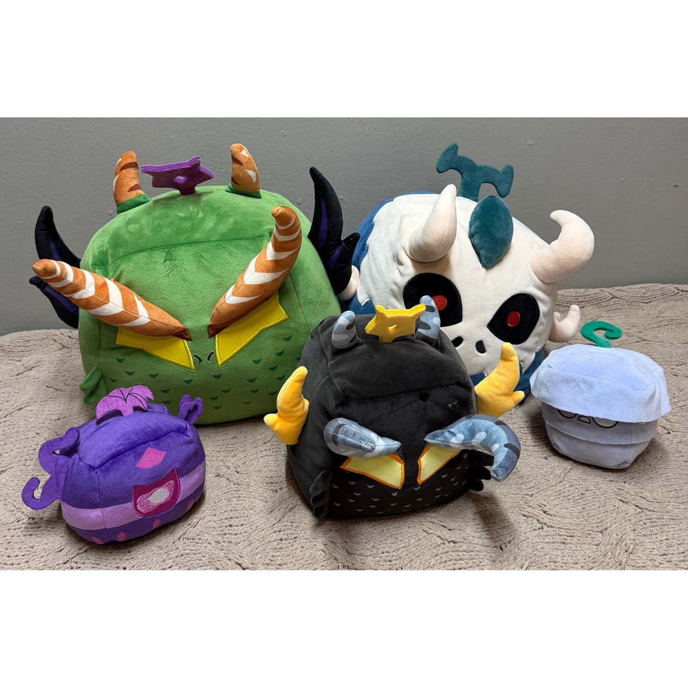 Blox Fruits Plush Lot of 5 Roblox Dragon Spirit Shadow Venom Ice Gamer Robot